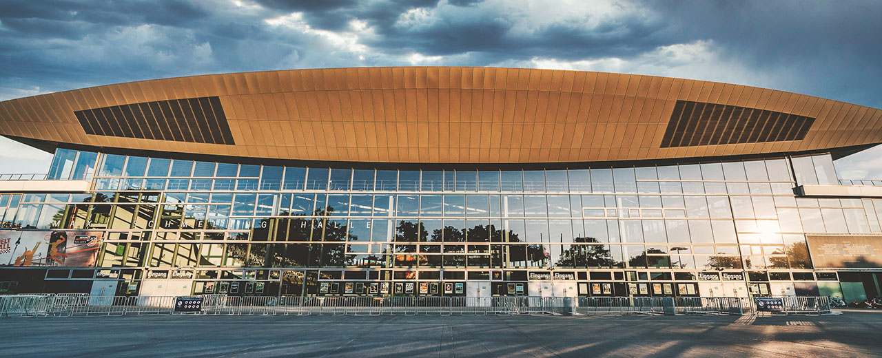 © Markus Werner Max-Schmeling-Halle von außen.